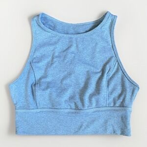 JoyLab Workout Tank Top Crop with Cutout Back Size Small Gray